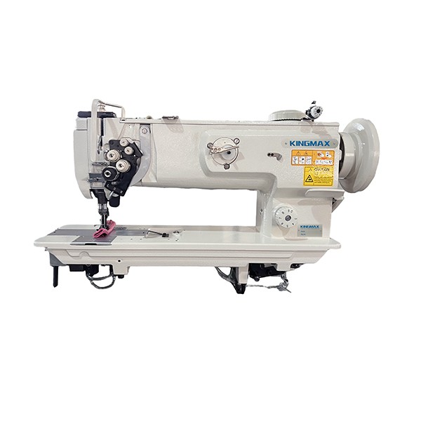 2-Needle 14 Inch Long Arm with Split Needle Bar Flat Bed Sewing Machines for Leather Products