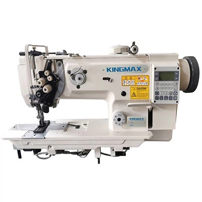 High Speed 2-needle Split Needle Bar Compound Feed and Walking Foot Lockstitch Sewing Machine